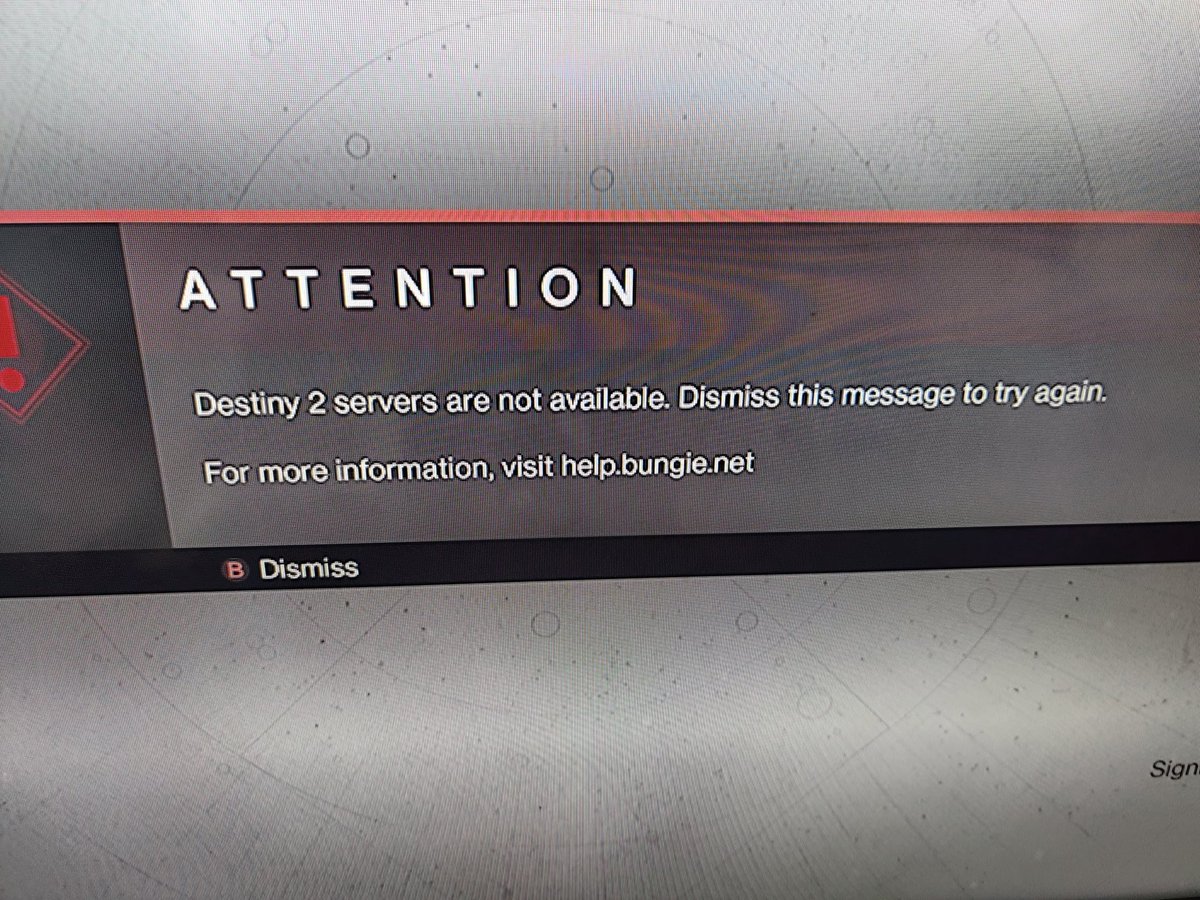 kshiteej6795's tweet photo. @BungieHelp I'm unable to play Destiny 2 on my Xbox One X since the latest update. The game won't even let me sign-in and displays an error that says, "Destiny 2 servers are not available."
I stay in India and have a decent internet connection. https://t.co/hfB7jQOKEY