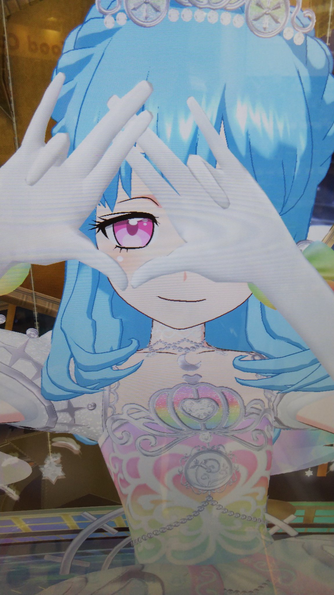 アシディア プリチャンrrのコーデを着たマイキャラちゃんの画像 レインボーマジック T Co Zlmajxn74n Twitter