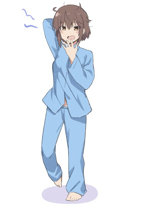 可奈美「舞衣ちゃんおはよ〜」

舞衣「おはよう!でももうお昼だし、それに可奈美ちゃんツノ増えてる」フフッ 