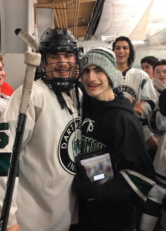 kathleen1973's tweet photo. This team💚Liam has been following @HockeyDartmouth for several years, He’s such a fan!  This group of young men have been so thoughtful!  Liam is so appreciative of your friendship🏒💚, and so are we.@cappello1965 @BigGreenSports @DartmouthPS https://t.co/uuttdkSlb9