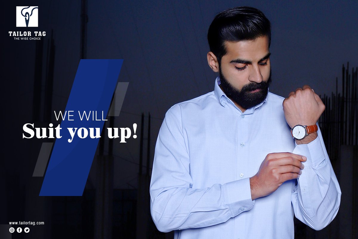 We will Suit you up!

#tailortag #launching #fashion #brand #Menswear #shirts #dresshirt #formalfashon #winterwear #mensfashionwear #formalshirts #mensbrand #pakistan #pakfashion #facebook #instagram #follow #comingsoon