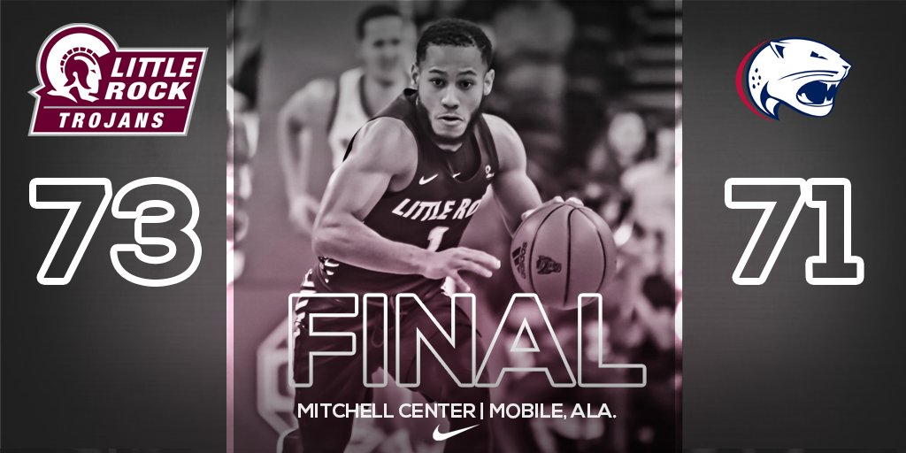 LittleRockMBB's tweet photo. Another huge road win.

We're heading home for three straight, Trojans.

Let's pack the Jack for your first place Trojans.

#LittleRocksTeam https://t.co/NClqXddaMB
