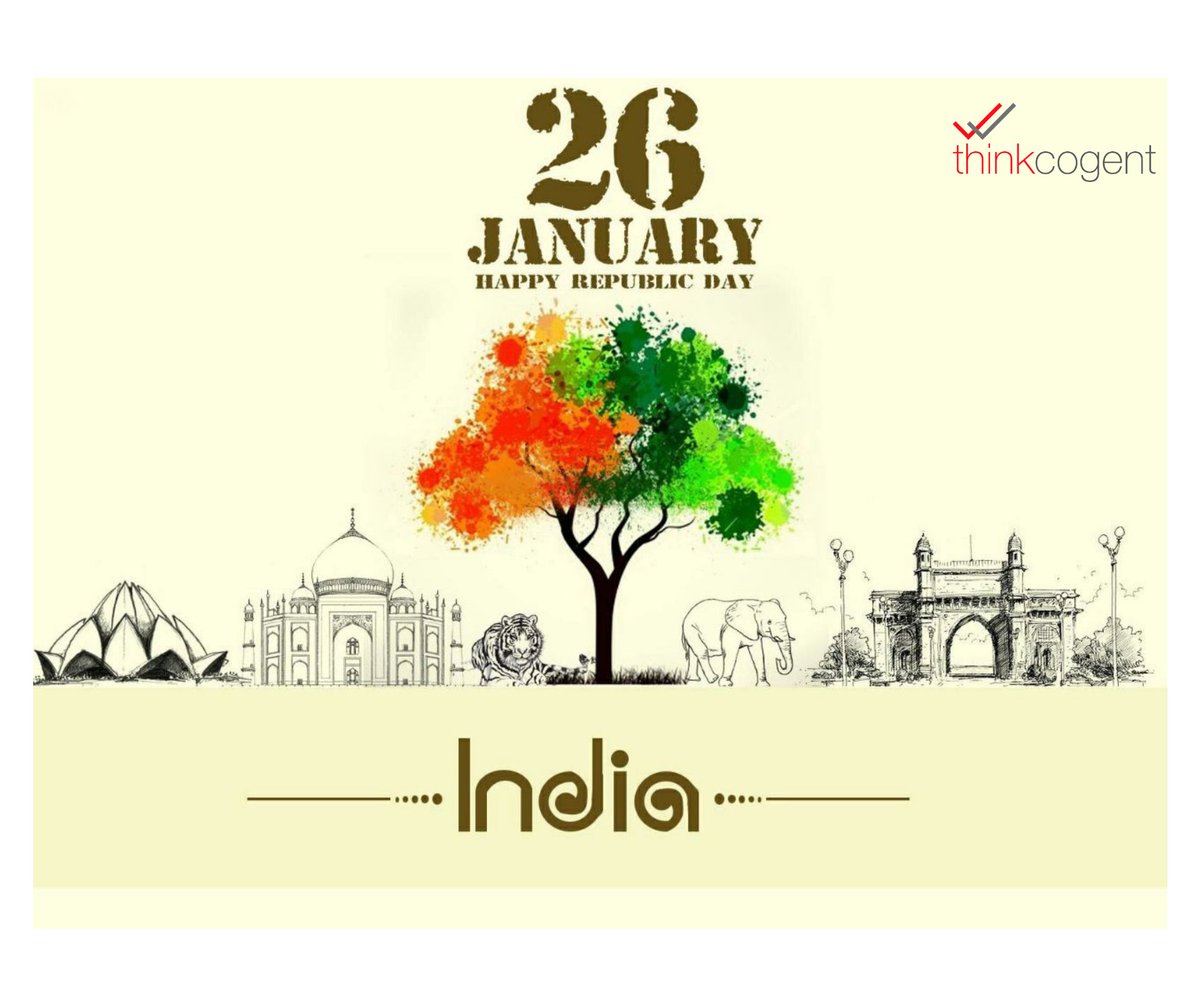 thinkcogent's tweet photo. Wishing A Happy Republic Day!!! https://t.co/ii8JSfRQZL