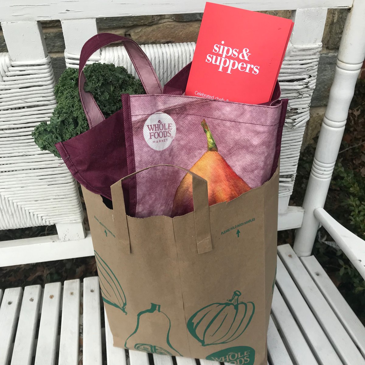 Shopping done. Ingredients ready. Menus printed. #SipsSuppers2020 in full swing. Thank you <a href="/WholeFoods/">Whole Foods Market</a> for being our lead purveyor sponsor and supporting <a href="/MarthasTableorg/">Martha's Table</a>. Dozens of suppers in the DMV tomorrow night to benefit Martha's Table.