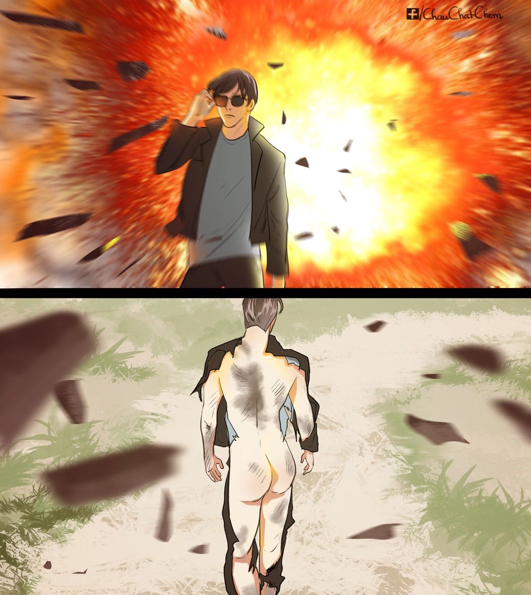 9GAG's tweet photo. Cool guys don't look at explosions

✍🏻 chauchatchem | FB https://t.co/q7FbePzfEH