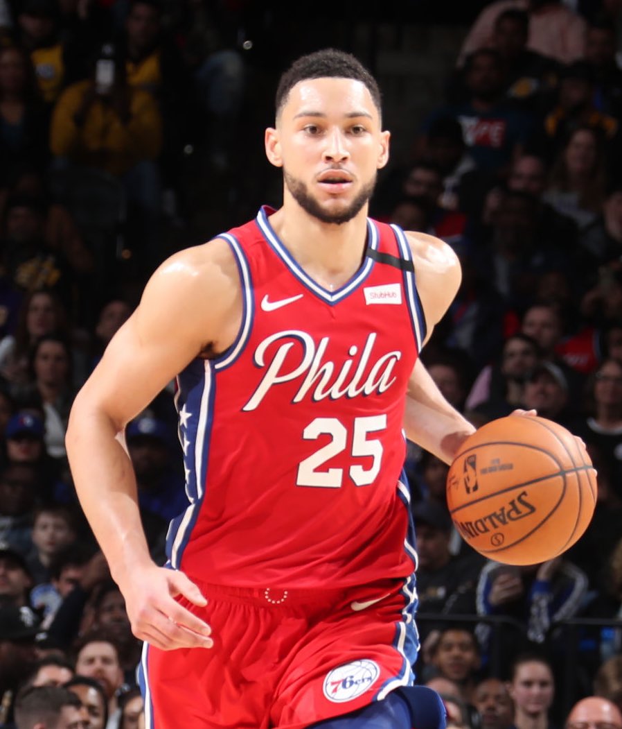 TheDunkCentral's tweet photo. Ben Simmons tonight 

28 points 
10 rebounds 
8 assists 
4 steals 
80% FG

Beast 🔥 https://t.co/t2VVp0eIla