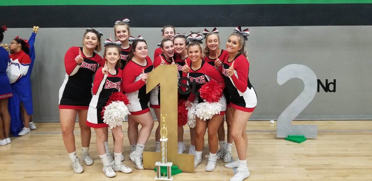 Very proud of the Rocket cheerleaders who competed at Greendale today. They took 1st once again in the Game Day Prep division. A 3rd place trophy was also a great accomplishment in the traditional all girl routine. Great day! #SMWay #RocketPride #Isntthisfun