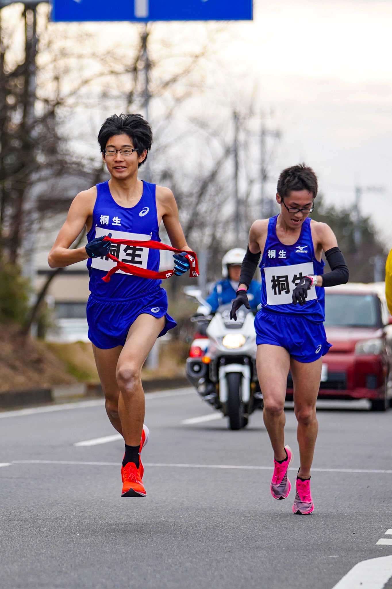 青猫 群馬県100km駅伝 桐生 8区 北村光選手 9区 腰塚遥人選手