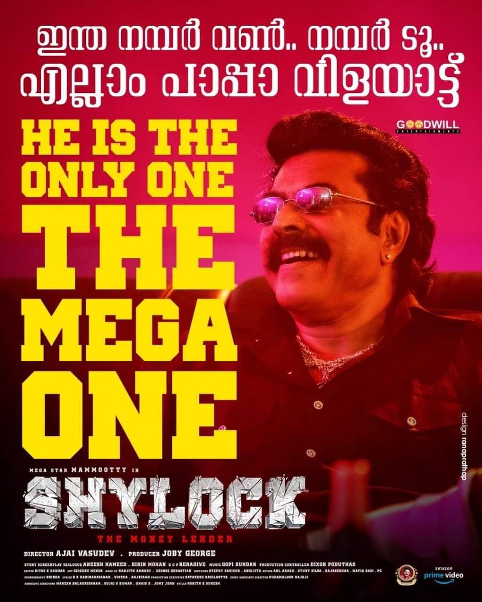 AmalMfwai_'s tweet photo. #Shylock 

Satellite rights : @SuryaTV - 7 cr
Digital rights : @PrimeVideoIN - 6 cr

Budget : 13 cr 

Budget already covered 🙏

#BlockBusterKaBAAP 🔥
#BlockbusterShylock https://t.co/vUS1axlair