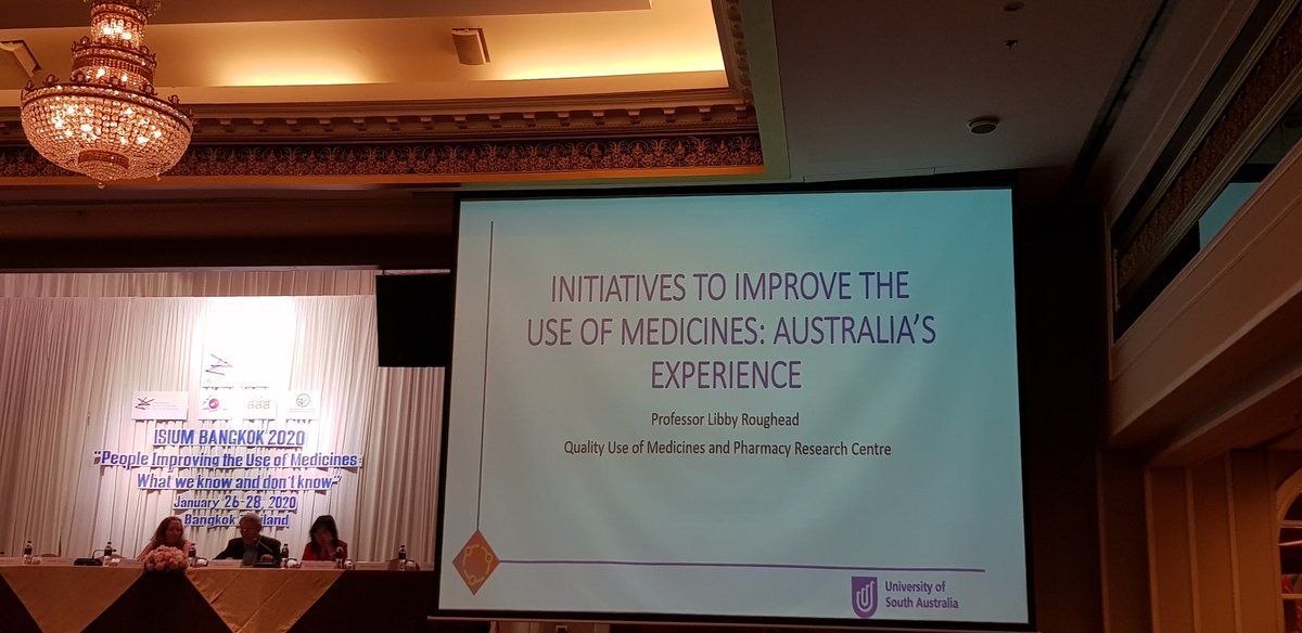 Libby at QUMPRC is sharing Australian initiatives to improve the use of medicines at ISIUM 2020 in Bangkok