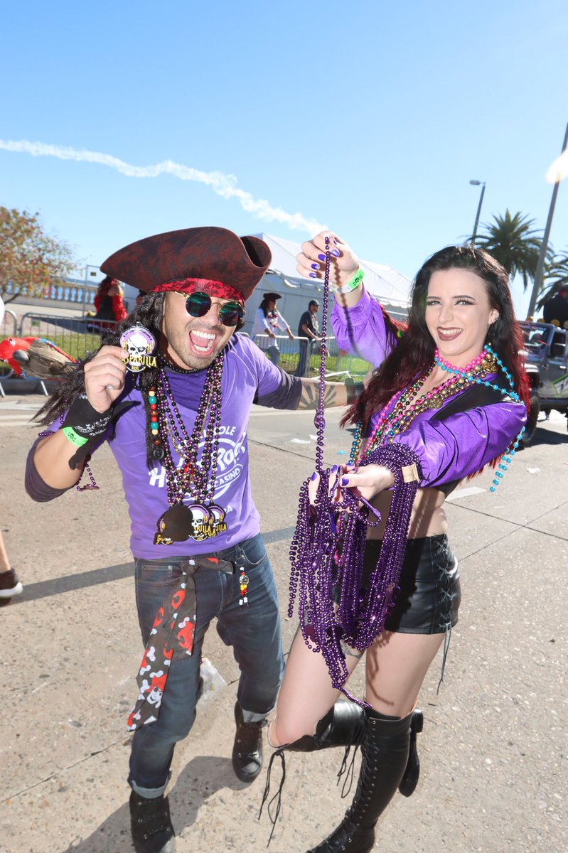 Gaspirilla 2020 with the Krewe of Seminole Hard Rock Tampa. It gets better and better every year. <a href="/SHRTampa/">Seminole Hard Rock Tampa</a> <a href="/GasparillaTampa/">Gasparilla Tampa</a> #hardrockguys #hardrockgirls