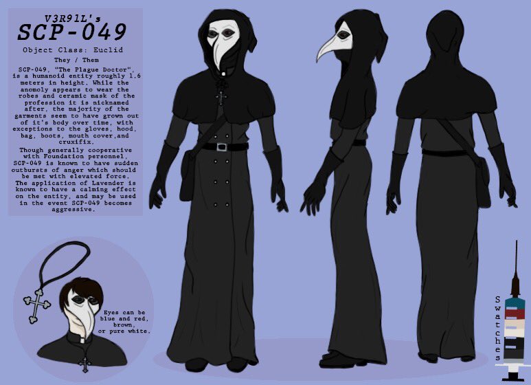 Here’s a reference for my “sona version” of SCP-049. 