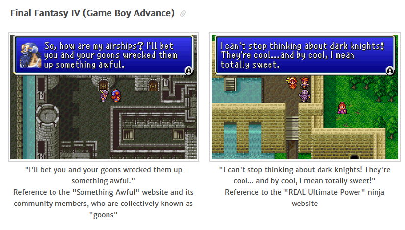Scratch_Point_Z's tweet photo. "Localization" is one of the worst things to ever happen to video games. These idiots have never been able to resist keeping their dumb references out of other people's work, it's only gotten worse since they've shifted to inserting social issues. https://t.co/fQYA4eCanF