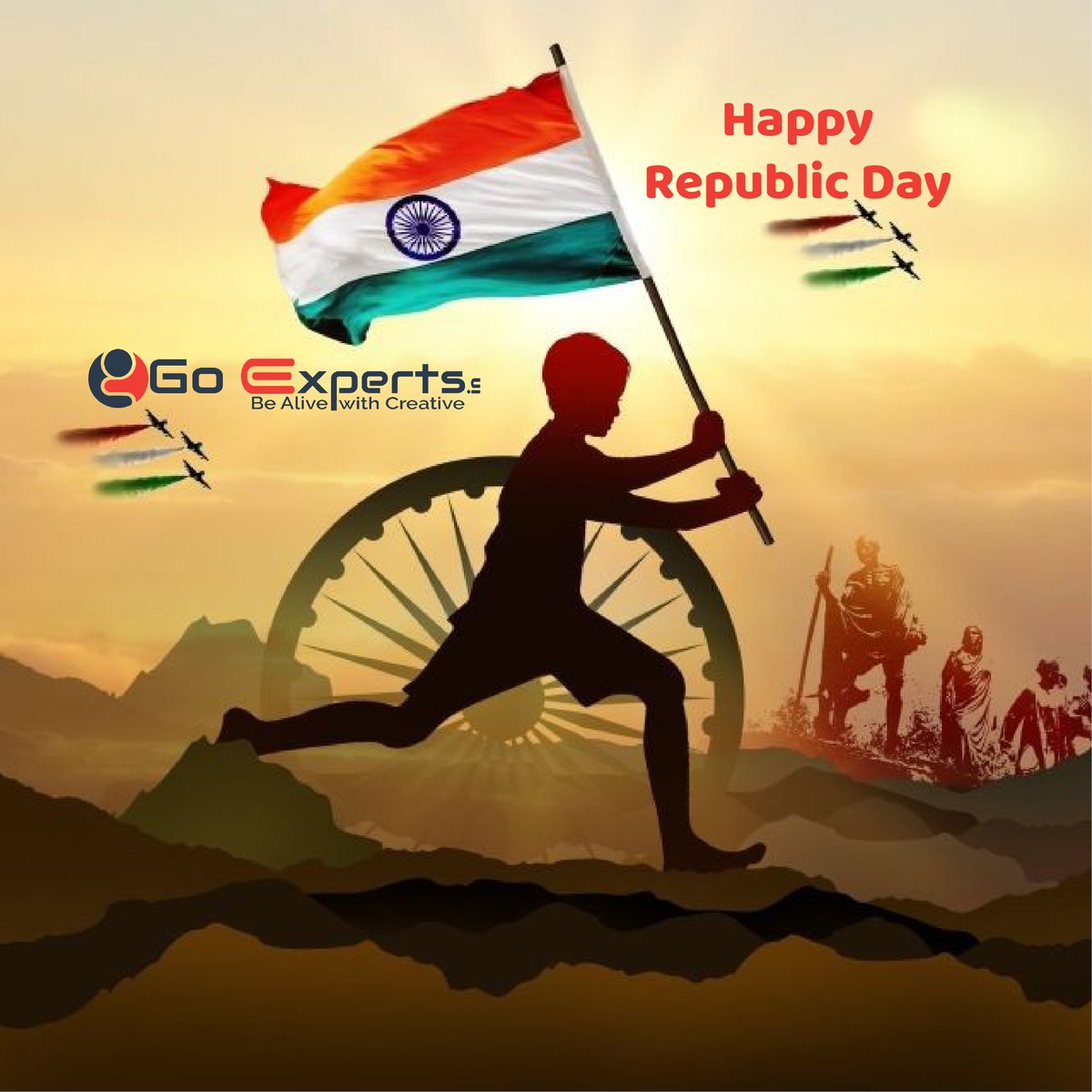 GoExperts2's tweet image. Freedom in Mind, Faith in Words, Pride in our Heart, Memories in our Souls. Let&apos;s Salute the Nation on REPUBLIC DAY