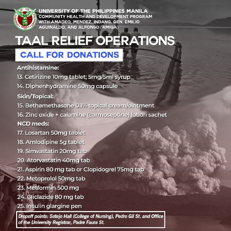 UPM_NSC's tweet photo. We would like to 𝙛𝙤𝙘𝙪𝙨 𝙤𝙣 𝙢𝙚𝙙𝙞𝙘𝙞𝙣𝙚𝙨 𝙖𝙣𝙙 𝙛𝙞𝙧𝙨𝙩 𝙖𝙞𝙙 𝙠𝙞𝙩𝙨 for the evacuees. Please see the posters below for more information. 

For assistance, you may message the contact persons noted below. Thank you. (2/2) https://t.co/HO6ypdtEst