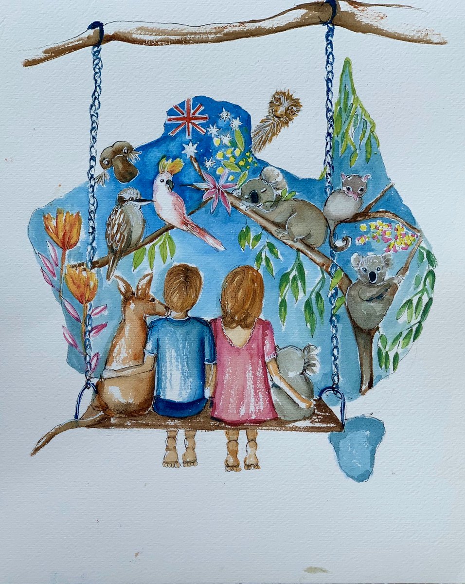 TourismChair's tweet photo. Happy Australia Day - today we celebrate all the things that unite us rather than those that divide us. We live in the best Country on Earth - let’s be grateful for what we have, and remember #holidayherethisyear - amazing image by #georginahartart https://t.co/m1U6S8cn3m