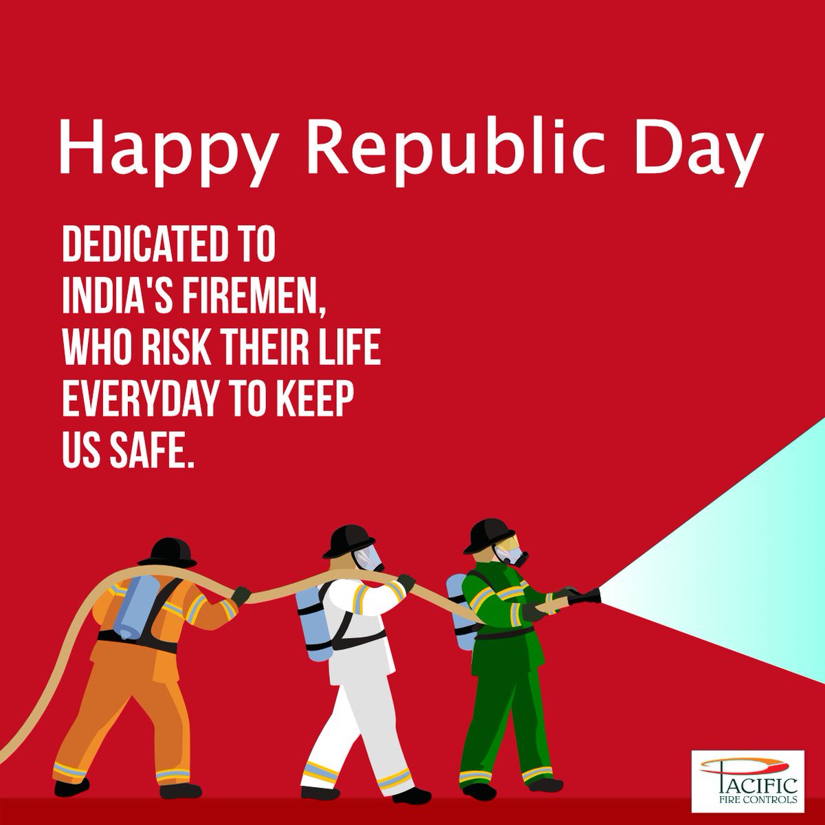 PacificFireCont's tweet photo. #PacificFireControls salutes the courage of our fire fighters and wishes everyone a Happy #RepublicDay! https://t.co/cme3uvySam