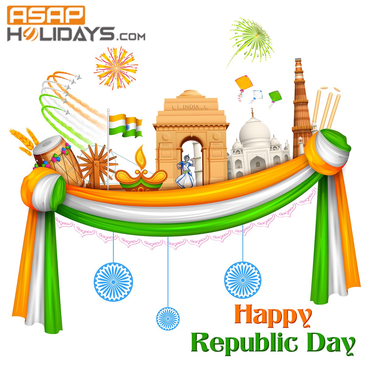 ASAP_Holidays's tweet photo. Happy Republic Day 2020 India

#asapholidays #RepublicDay #India https://t.co/WrftHSDqBk