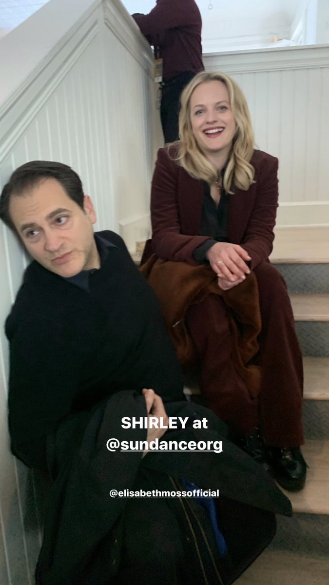 NoticiasLerman's tweet photo. Logan compartió esta foto de Elisabeth Moss y Michael Stuhlbarg vía Instagram stories https://t.co/jcvAH8PT4s