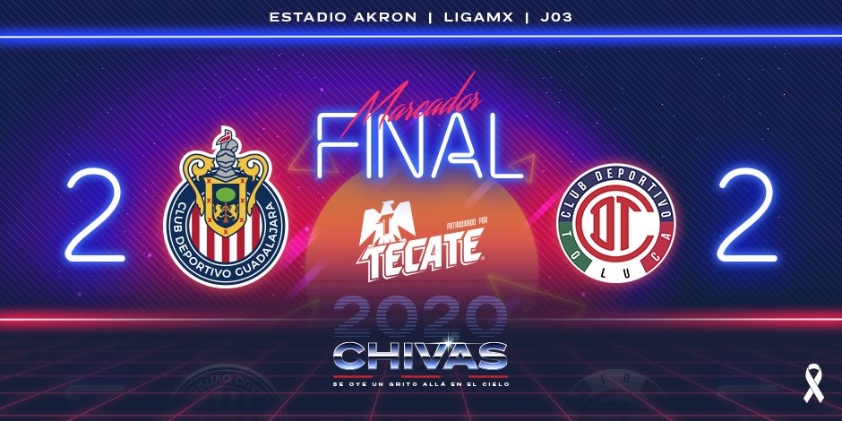 Chivas's tweet photo. 🇦🇹 Con un hombre menos durante 30 minutos, pero mucho corazón.

Marcador final en el @EstadioAkron. https://t.co/KsVmaxnAiD