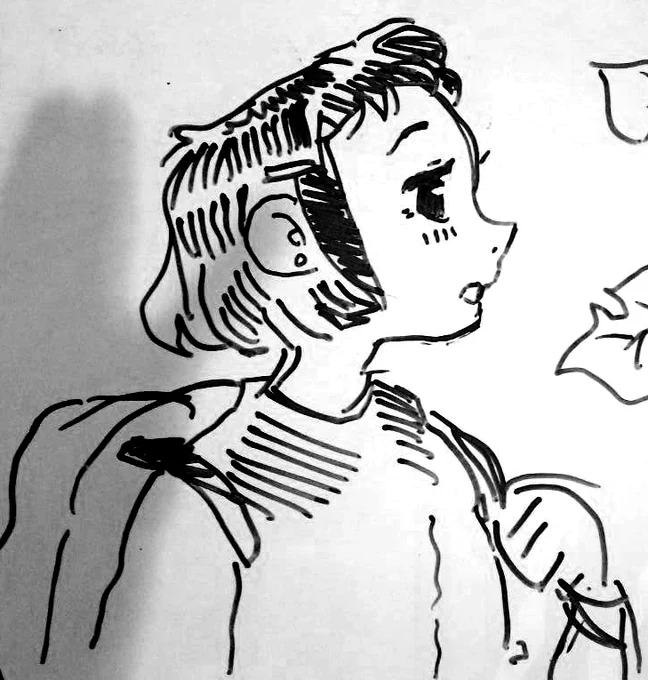 Breaking from work to doodle on the white board. 