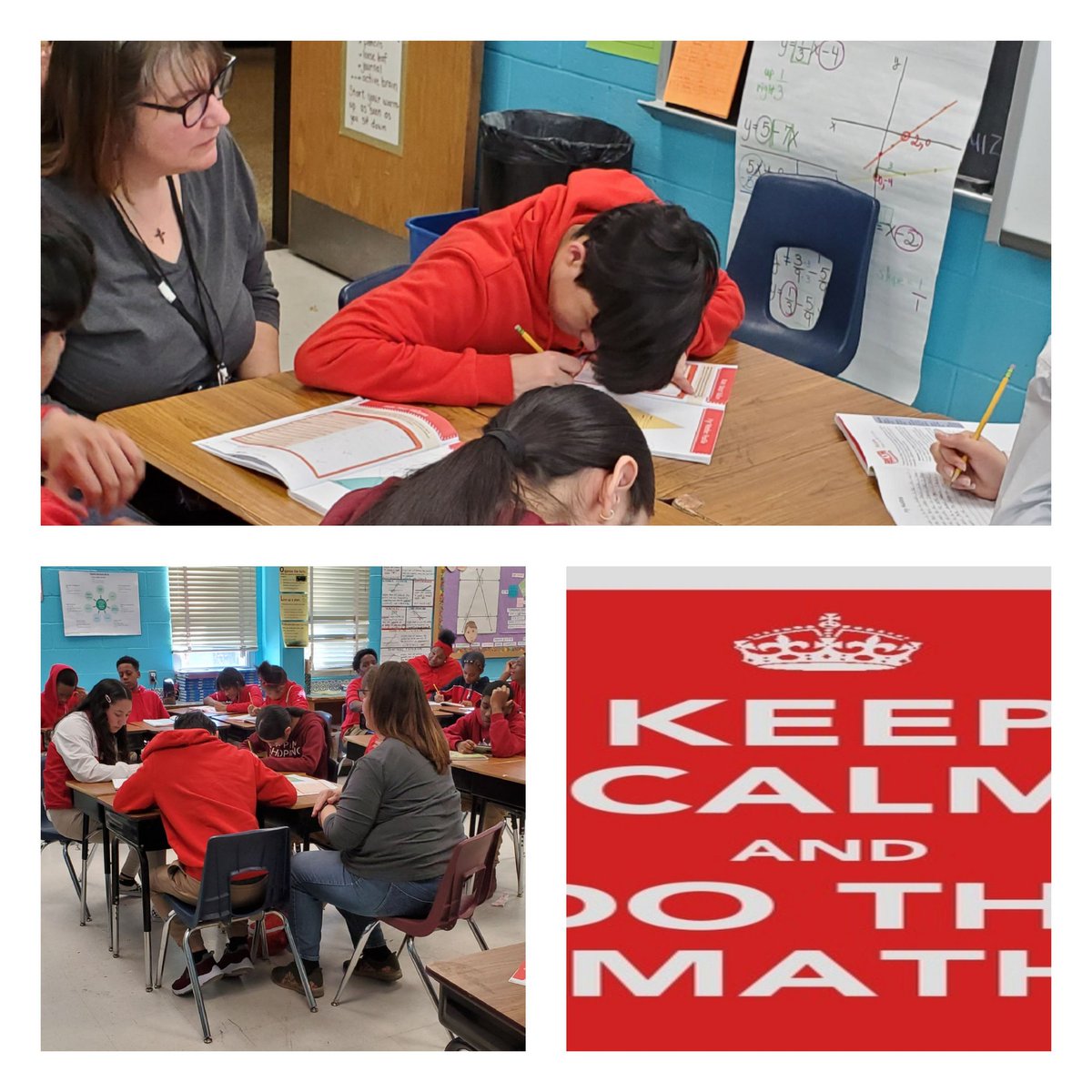 PrincipalBSMS's tweet photo. Math and ESOL makes a great combination #PushIns during Math class to make sure our awesome #ELLs persevere. Thanks to our great ESOL educator Michele Woods! #mathrocks #pgcpsesol https://t.co/D9BvsYfWEM