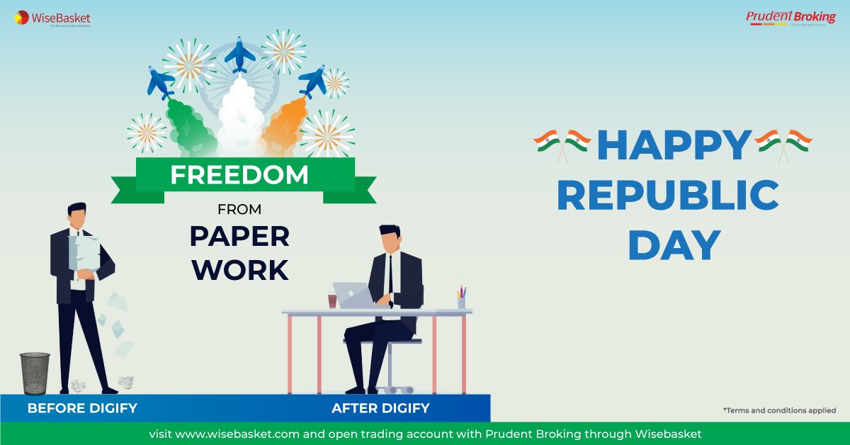 wisebasket's tweet photo. Justice, Equality, Liberty &amp; Fraternity.
Saluting the pillars of our great Indian Constitution.May our tricolour always fly high #HappyRepublicDay
#onlinetradingaccount #DigitalIndi #Viral #HappyRepublicDay2020 #IndianArmy  #RepublicDayIndia #RepublicDay2020  #incredibleindia https://t.co/2f1cyzoQ3Q