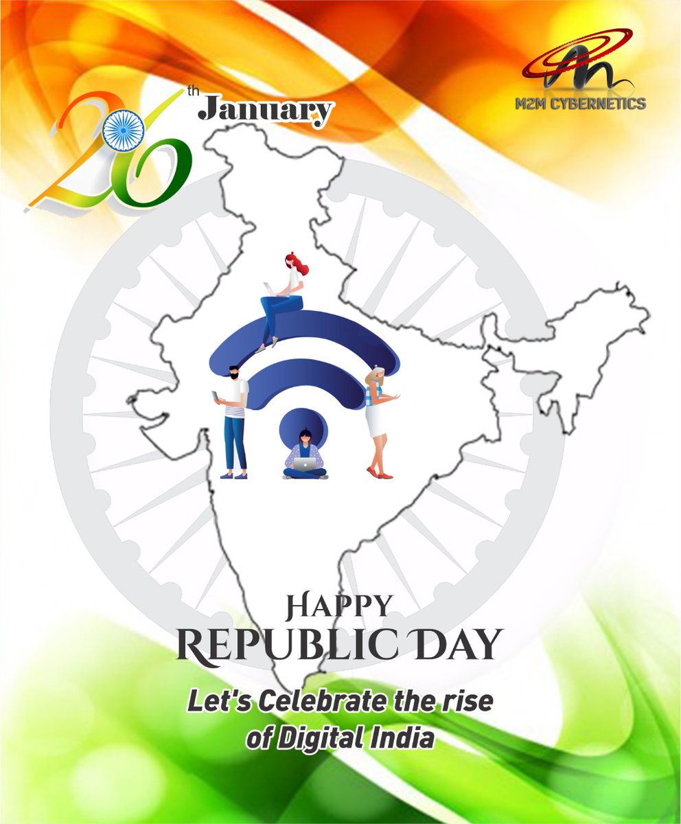 M2mCybernetics's tweet photo. May the country get driven by the power of advancement.
M2M Cybernetics wishes you all a Happy #RepublicDay.
#HappyRepublicDay #RepublicDay2020 #JaiHind #M2MCybernetics #DigitalIndia #SmartIndia #MadeinIndia #GrowthofIndia https://t.co/xglY0MiAIw