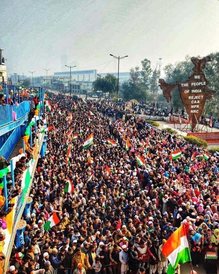 TabbuRao's tweet photo. Protests from Shaheen Bagh all the way down to  Kanya kumari .. 
People continue to speak  up ! 
Republic Day 2020 https://t.co/Ds7iAWtWyx