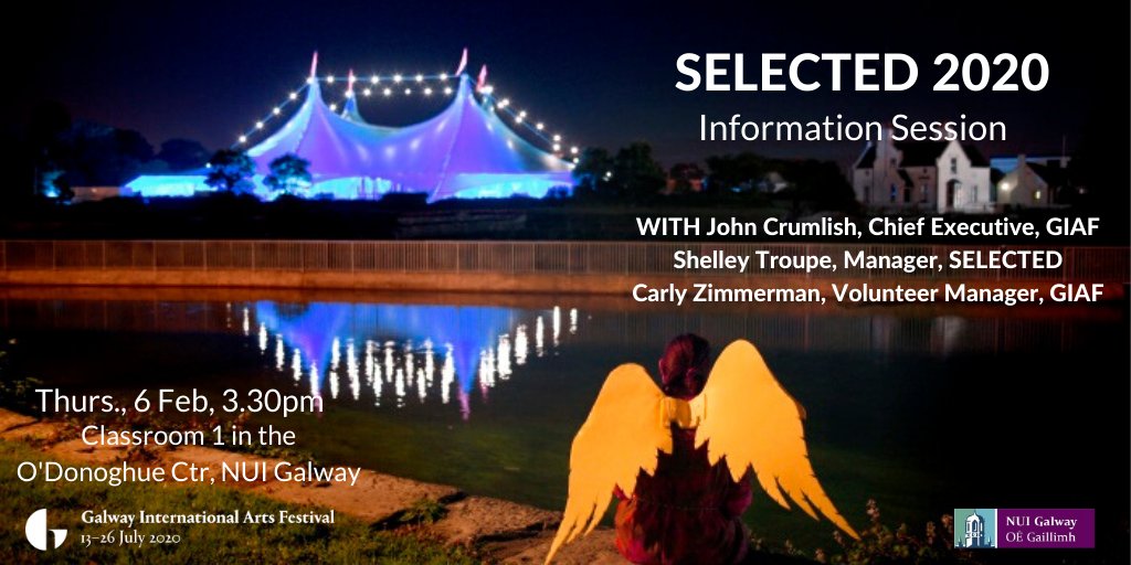 Find out more about this incredible, once in a lifetime, opportunity for young theatremakers at NUI Galway to be inspired by and part of the 2020 Galway International Arts Festival! <a href="/GalwayIntArts/">Galway International Arts Festival</a> @nuigalway @NUIGCareers @NUIGDrama @NUIG_Dramsoc <a href="/ARTnuigalway/">ArtsOfficeNUIGalway</a> @NUIGalwayPress
