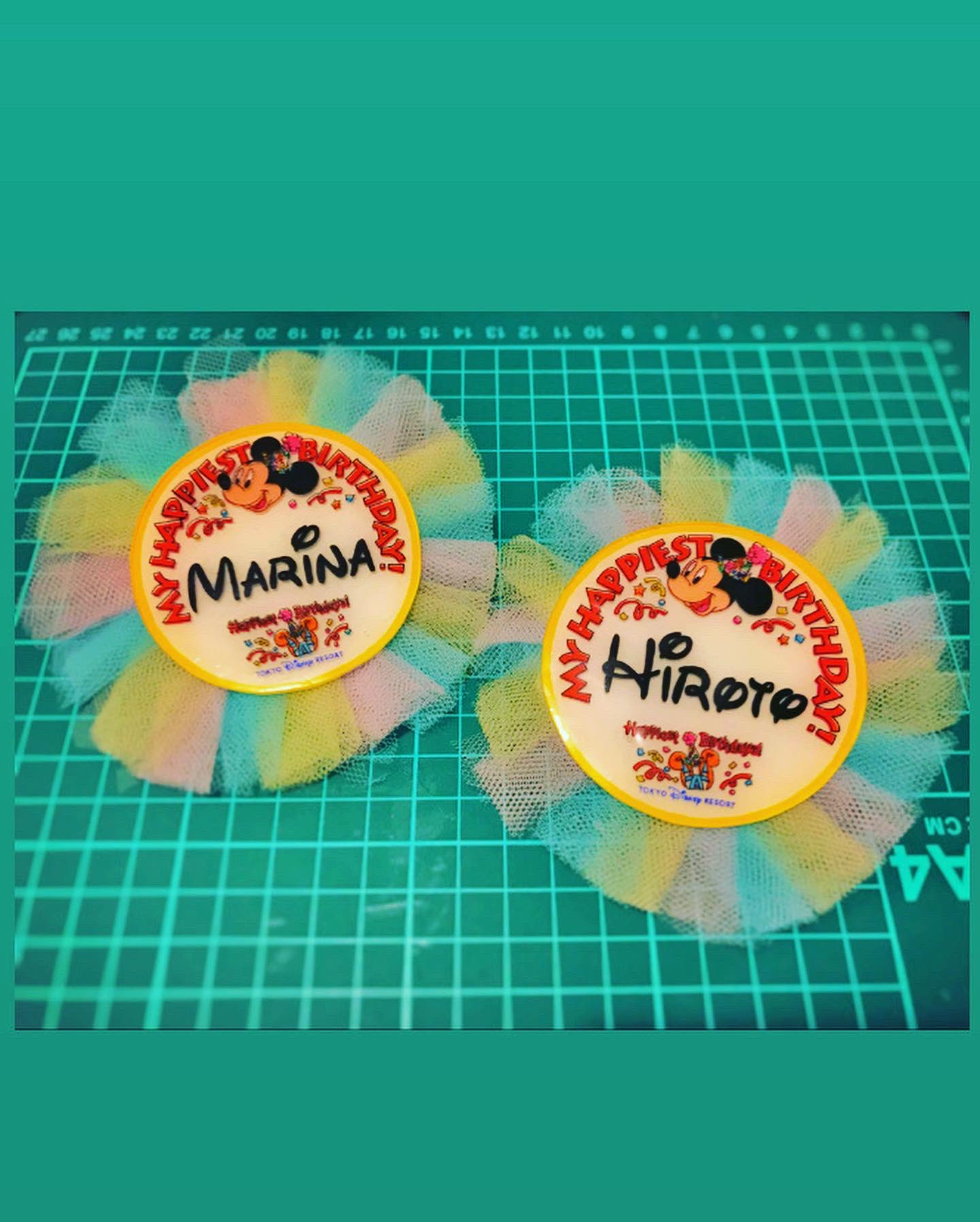 Kade My Factory ハンドメイド プラ板 バースデーシール バースデーシール風 バースデーロゼット 東京ディズニーランド Tokyodisneyland T Co Yyr22d0yuz Twitter