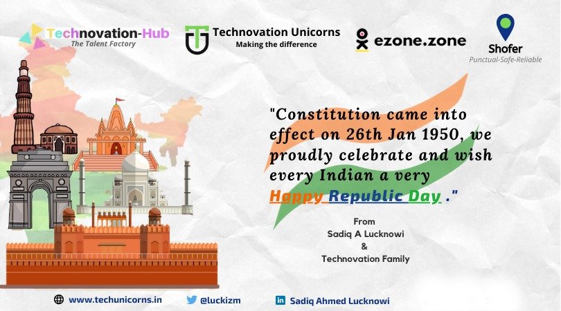 luckizm's tweet photo. Wish every proud Indiaan a very happy republic day!!
#RepublicDay2020
#RepublicDayIndia
#RepublicDay
#MakingTheDiffrence https://t.co/3MsLUymQIC
