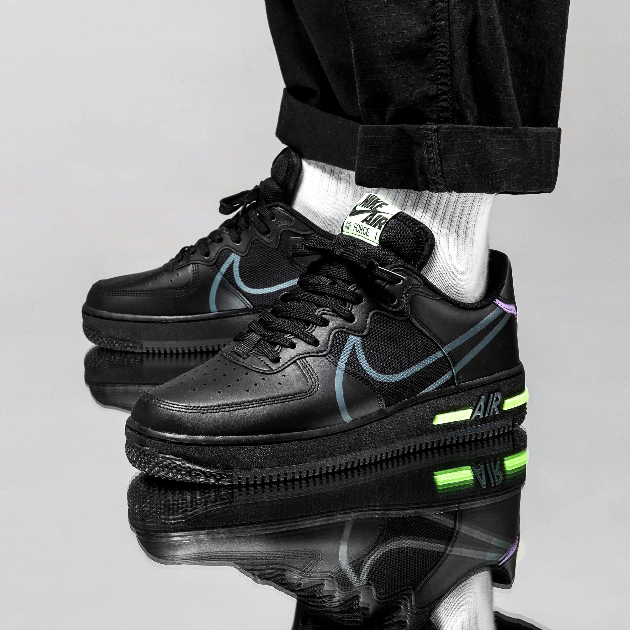 Titolo en Twitter: "#outNOW ⚫️ Nike Air Force 1 React D/MS/X in "Black/Violet Star/Volt" Link ➡️ https://t.co/AozRb60IzQ US 7 (40) - 12 (46) style code 🔎 CD4366-001⁠⠀⁠ sizerun GS :