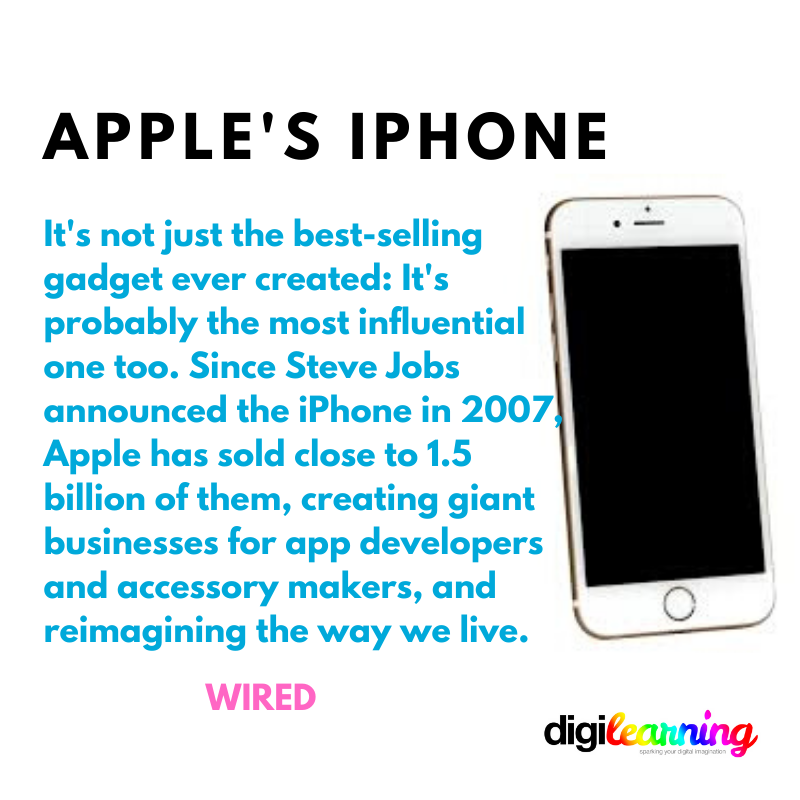 digilearningHQ's tweet photo. It's not just the best-selling gadget ever created: It's probably the most influential one too. Since Steve Jobs announced the iPhone in 2007, Apple has sold close to 1.5 billion of them... #Apple #Iphone #gaggets #infuential https://t.co/RAQEhYP2Iy