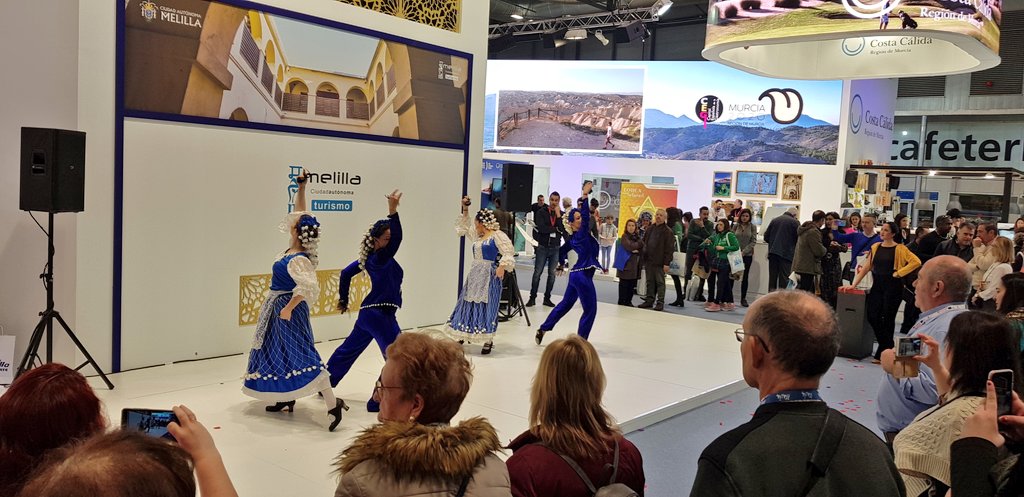 Último día de la 40 edición de <a href="/fitur_madrid/">FITUR</a> para #MelillaTurismo en @feriademadrid 
Hoy también nos acompaña el <a href="/BalletColores/">BALLET COLORES</a> de <a href="/mhurtado29/">Merche Hurtado</a> que está siendo todo un éxito, en estos dos días de entrada a público
