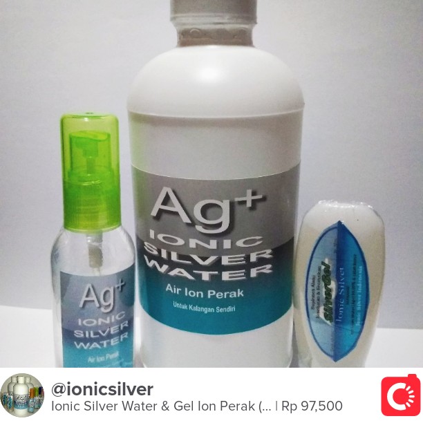 silver_ionic's tweet image. Menjual Ionic Silver Water &amp;amp; Gel Ion Perak... Rp 97,500 id.carousell.com/p/103974454 #carousell @carousell_id