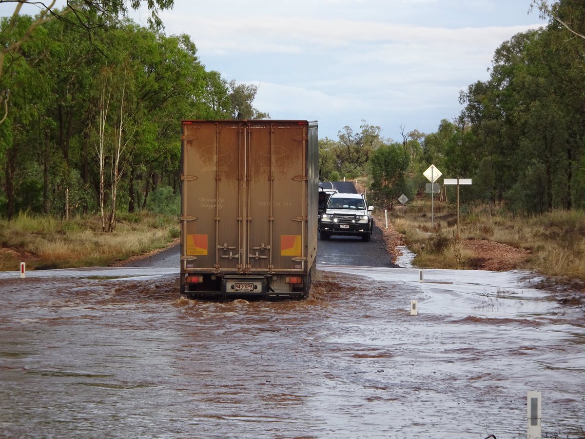 jcantame's tweet photo. Travelling between.Alpha and Clearmont yesterday in central Queensland a lot of gravel roads and Creek Crossings. This very welcome rain for local Graziers even if it took us 6 hours to cover 200 kilometres #Alpha #clearmont https://t.co/qR9XjzVBik
