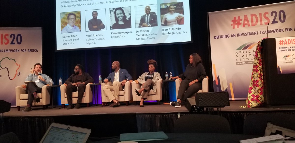 SoftcomXYZ's tweet photo. Yomi Adedeji (@YA070)  speaks on the African Diaspora Network Panel, sharing thoughts on Africa's Entrepreneurial Ecosystem and the very important steps needed to improve Africa's entrepreneurial landscape. https://t.co/osPyqVdYth