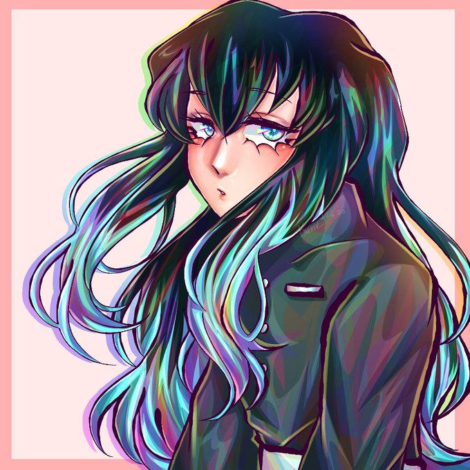 Kurusu✨さんがTwitterに投稿した時透無一郎(鬼滅の刃)のイラスト。