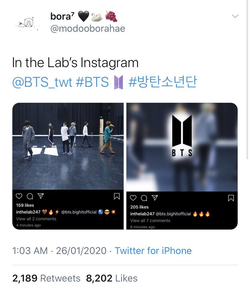 Interesting how @/modooborahae chooses to include all the pictures from @/inthelab27’s Instagram EXCEPT for the one with Jimin. Multiple times she’s been proven to be a J/M anti. She’s refused to acknowledge and translate for J/Ms brand rep/ solo achievements etc.++++