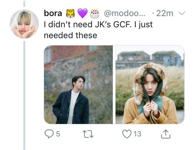 She disrespects J/Ks work, the day he posted GCF in Helsinki. The meaning behind this tweet is quite obvious.