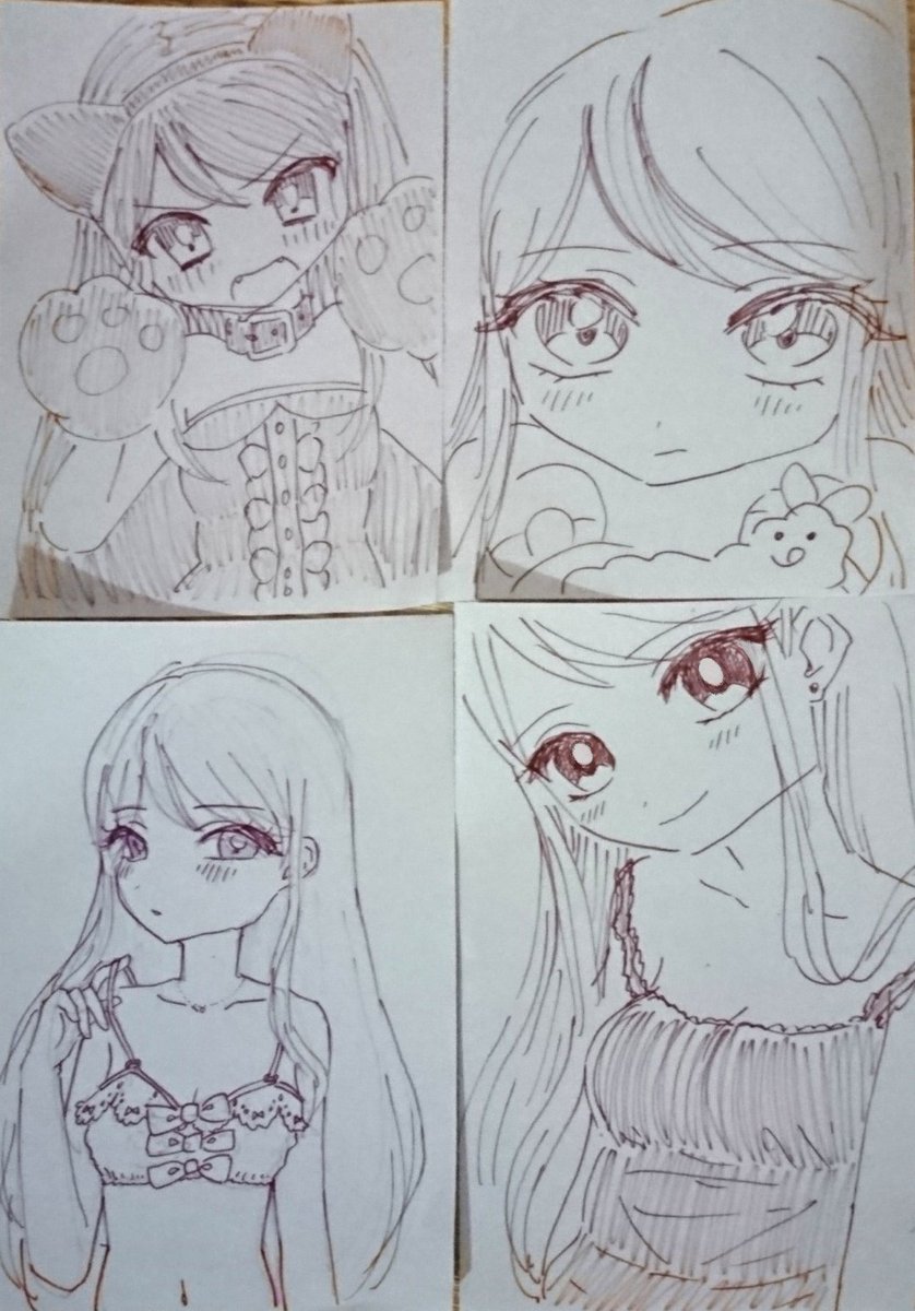 茶色ペン紫吹 