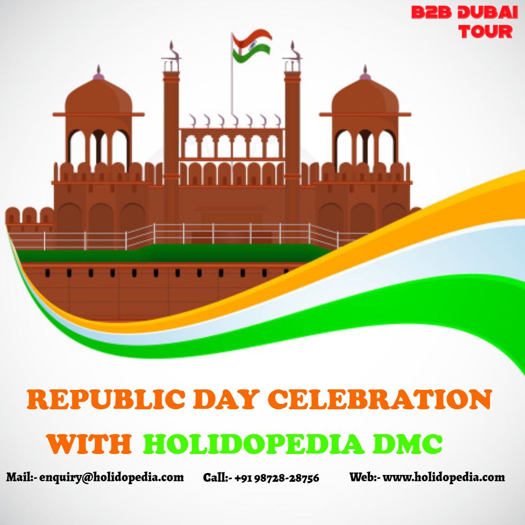 holidopedia's tweet photo. India is celebrating its 71st Republic Day today. 
@holidopedia is celebrating the Indian republic with B2B promotional offers so what are you waiting for.
#traveldmc #dubaidmc #dmcdubai #dmcfordubai #holidopediadmc #travelagent #india #republicday2020 #republicdayindia #b2btour https://t.co/qcrKJOvFa8