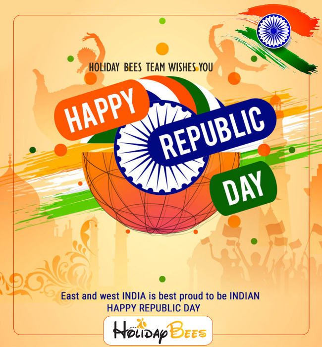 HolidayBees's tweet photo. Holiday Bees team wishes you #Happy_Republic_Day
.
#HappyRepublicDay2020 #RepublicDayIndia2020 #71stRepublicDay2020 #India #Holidaybees https://t.co/PqPBKsKlky
