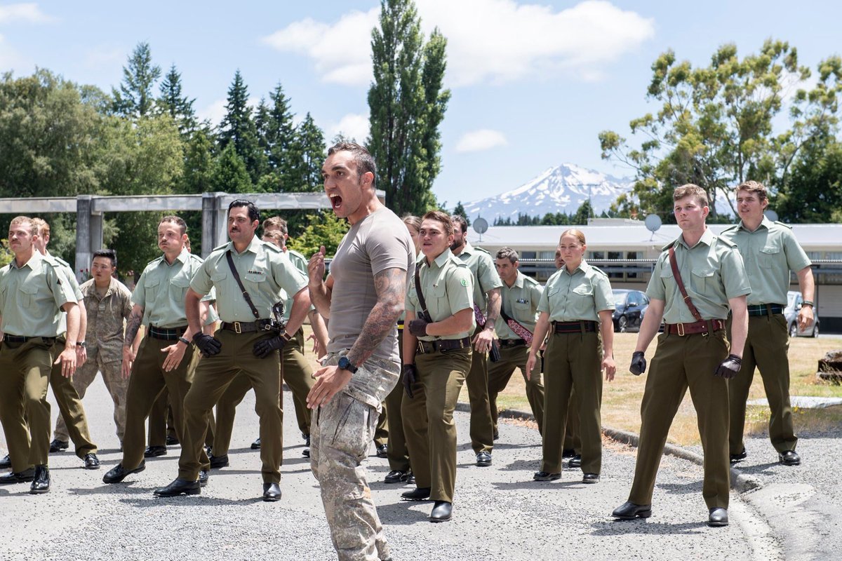 ray_kareko's tweet photo. A beautiful day in Waiouru to watch a new cohort of warfighters graduate into Ngati Tu. Here they are performing the Army haka to Command and then to whanau.
Kia rite kia takatu - Ready to Act
#soldierstrong
#Force4NZ
#worldclasswithmana
Photos courtesy NZ Army FB https://t.co/ypJ1ulzDgp