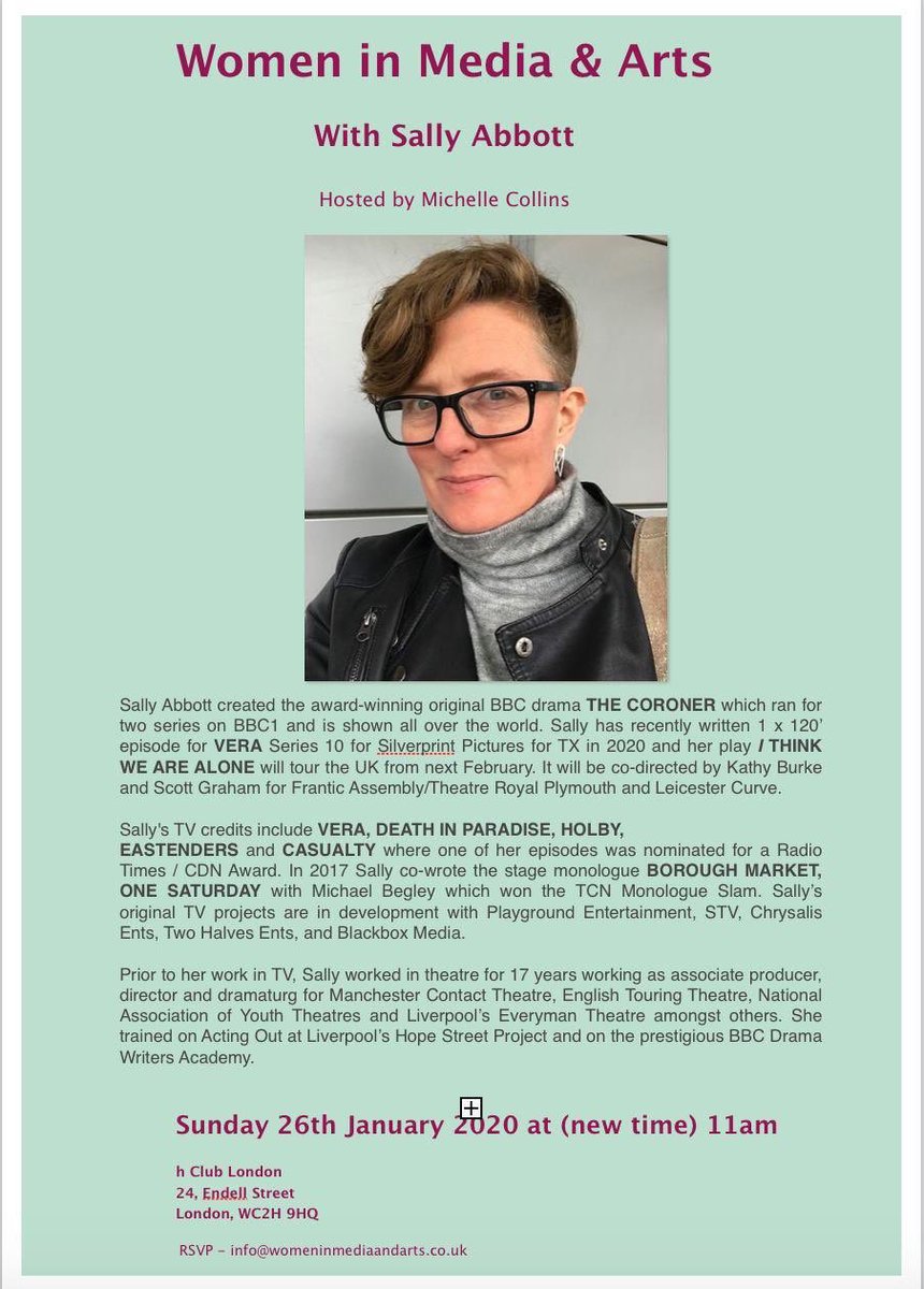 Looking forward to talking g to ⁦<a href="/SallyAbbott3/">Lisbeth Saunders</a>⁩ ⁦<a href="/WomenInMediaLdn/">Women In Media</a>⁩ ⁦<a href="/hclublondon/">h Club London</a>⁩ today Sunday . ⁦<a href="/Anna_P__/">AP</a>⁩  Thank you for all you do  x