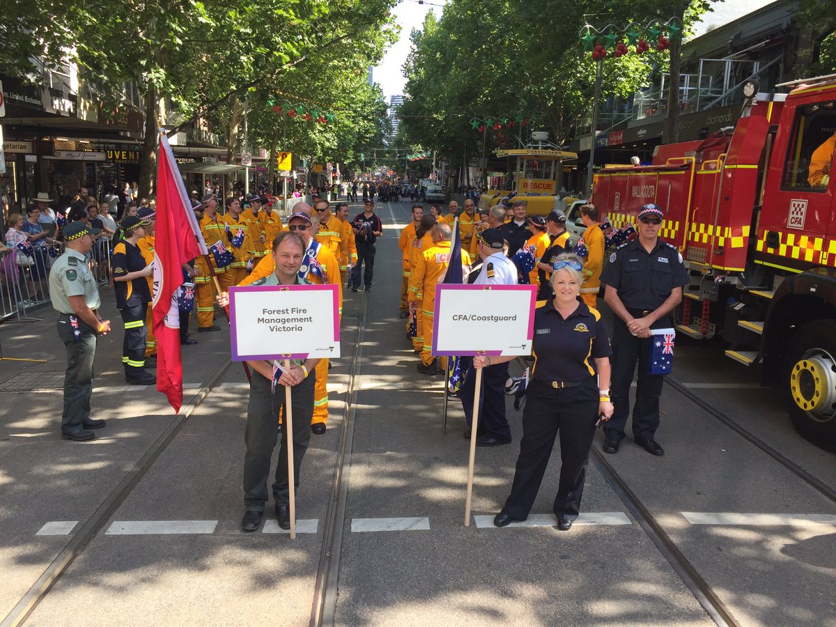 What a privilege to march beside all our great volunteers from across the state at today’s Australia Day Parade in Melbourne, Mallacoota’s Tanker &amp; crew received such huge applause and recognition. Well done to all @CFA_Members involved you should all be so proud to be CFA.