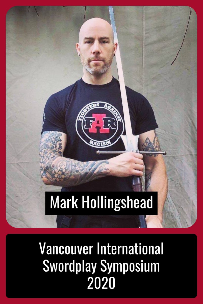 VanSwordplay's tweet image. Coming to us from all the way down in sunny California, we have Mark Hollingshead!

VISS will sport 10 intensives, multiple workshops on Eastern and Western Martial Arts. 

Register today! vancouverswordplay.com

#VISS2020 #HEMA #VancouverSwordplay #VISS