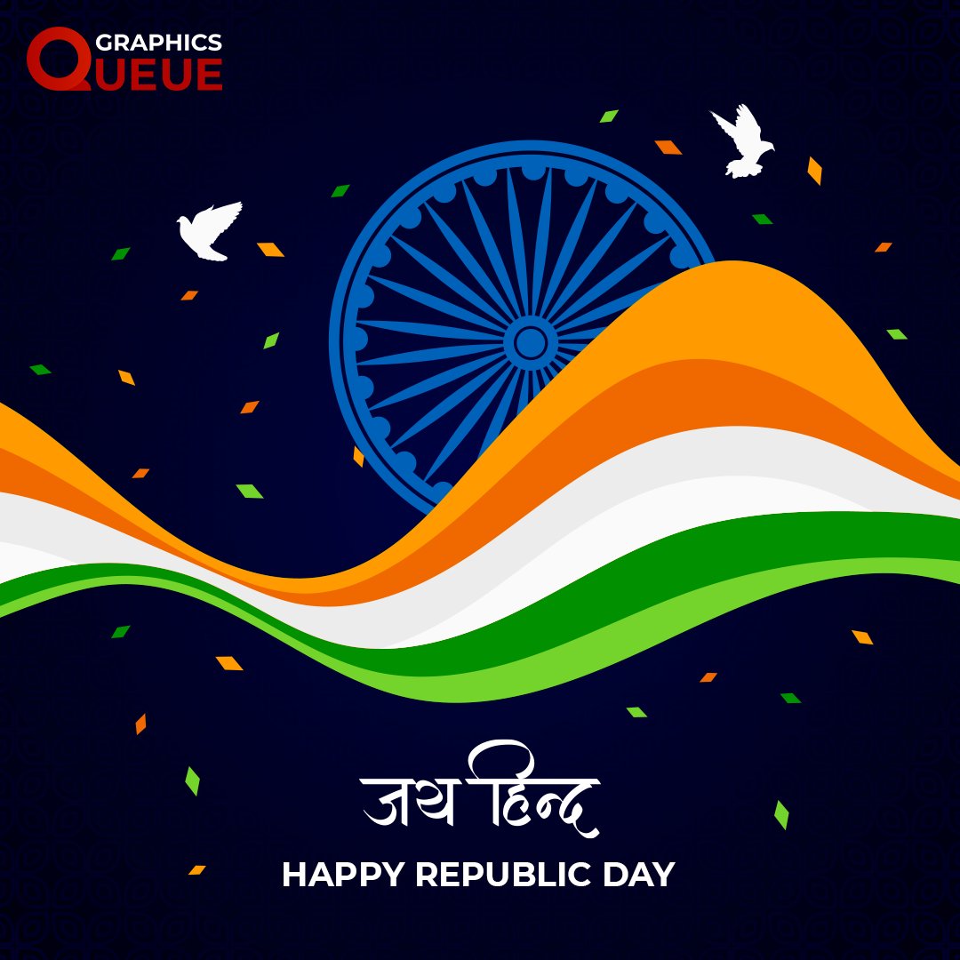 GraphicsQueue's tweet image. Happy Republic Day! 26th January 2020
#graphicsqueue #graphicdesign #design #designagency #happyrepublicday #republicday #republicdayindia  #26thjanuary #jaihind #vandematram #newdelhi #india