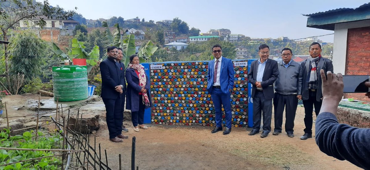 MaheshCh9017's tweet photo. 1. Best out of waste. Public urinal/toilet made from  #singleuseplastic bottles #watemanagement in SDO office #Tamenglong #Manipur 
Tamenglong District administration solutions to deal with waste. @paramiyer_ @swachhbharat @manipur_cmo @DiprManipur https://t.co/5LTS04y8sL